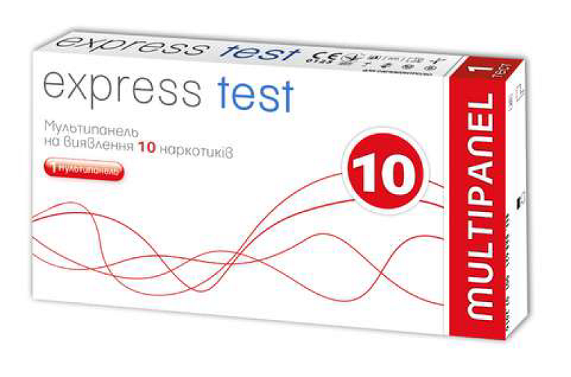 Express Test мультипанель наркотики 10 смужок ОМФП (7640162323574)
